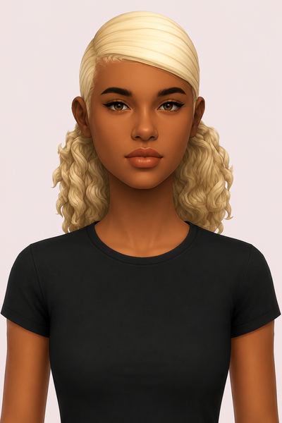 electra hair set custom content (CC) for Sims 4 by okruee