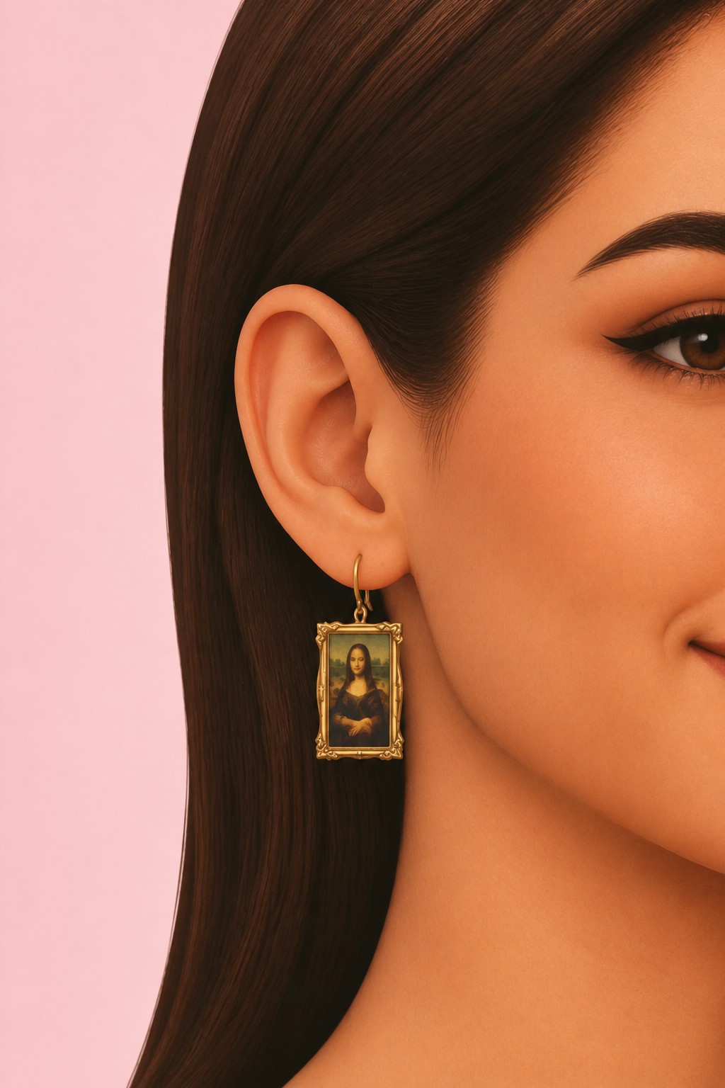fine art earrings custom content (CC) for Sims 4 by okruee