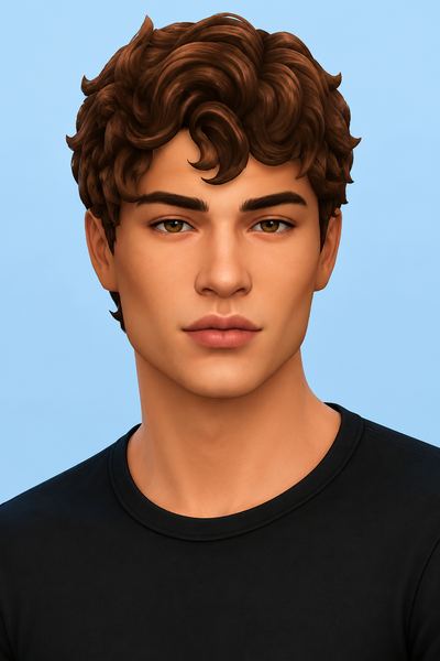 Temmie Hair custom content (CC) for Sims 4 by okruee