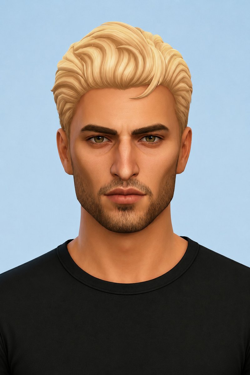 hermes hair custom content (CC) for Sims 4 by okruee