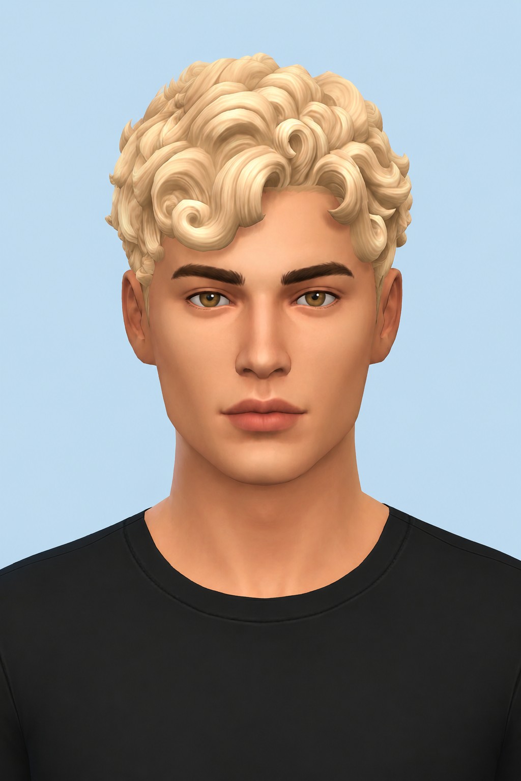 jude hair custom content (CC) for Sims 4 by okruee