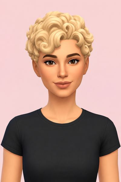 jude hair custom content (CC) for Sims 4 by okruee
