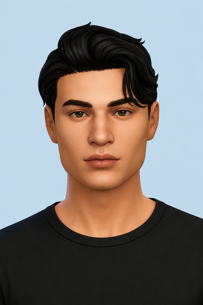 kendall hair custom content (CC) for Sims 4 by okruee