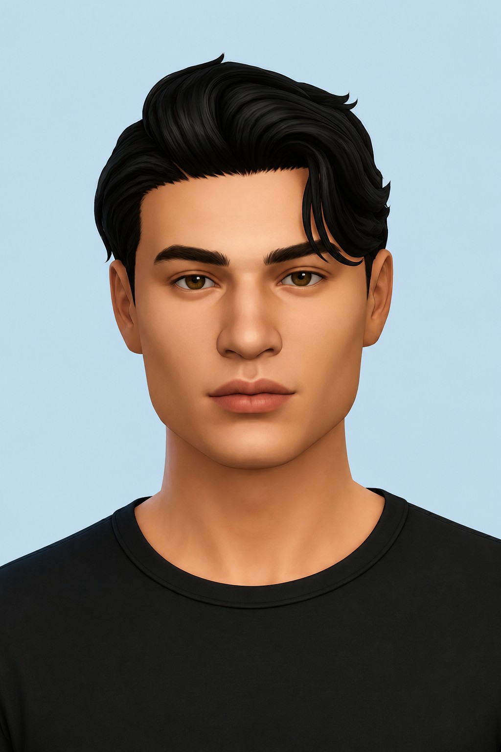 kendall hair custom content (CC) for Sims 4 by okruee