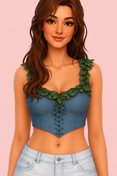 Lacrimosa Top custom content (CC) for Sims 4 by okruee