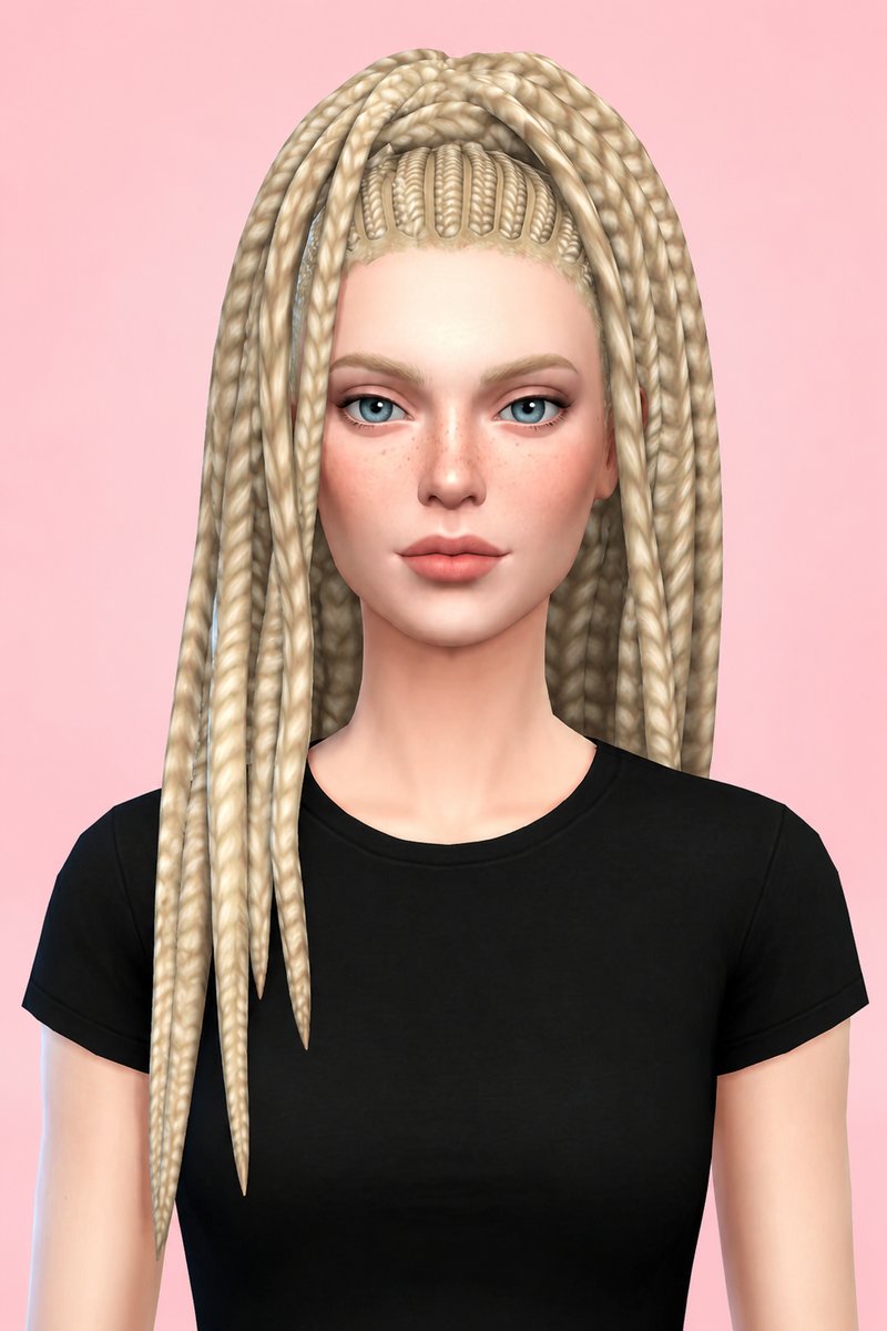 london hair custom content (CC) for Sims 4 by okruee