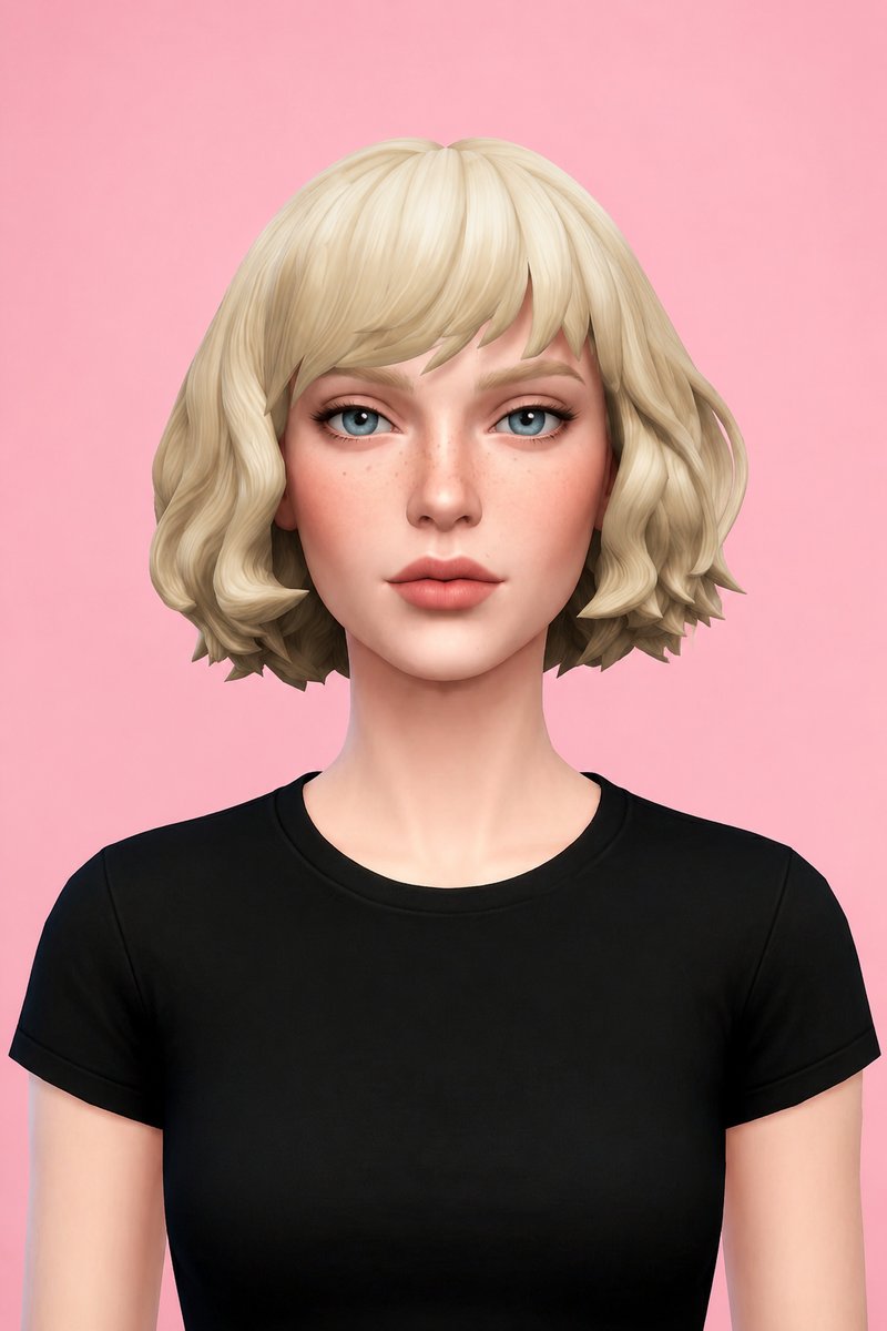 mabel hair custom content (CC) for Sims 4 by okruee