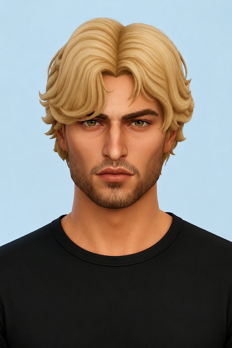 max hair custom content (CC) for Sims 4 by okruee