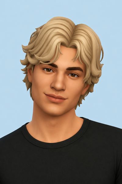max hair custom content (CC) for Sims 4 by okruee