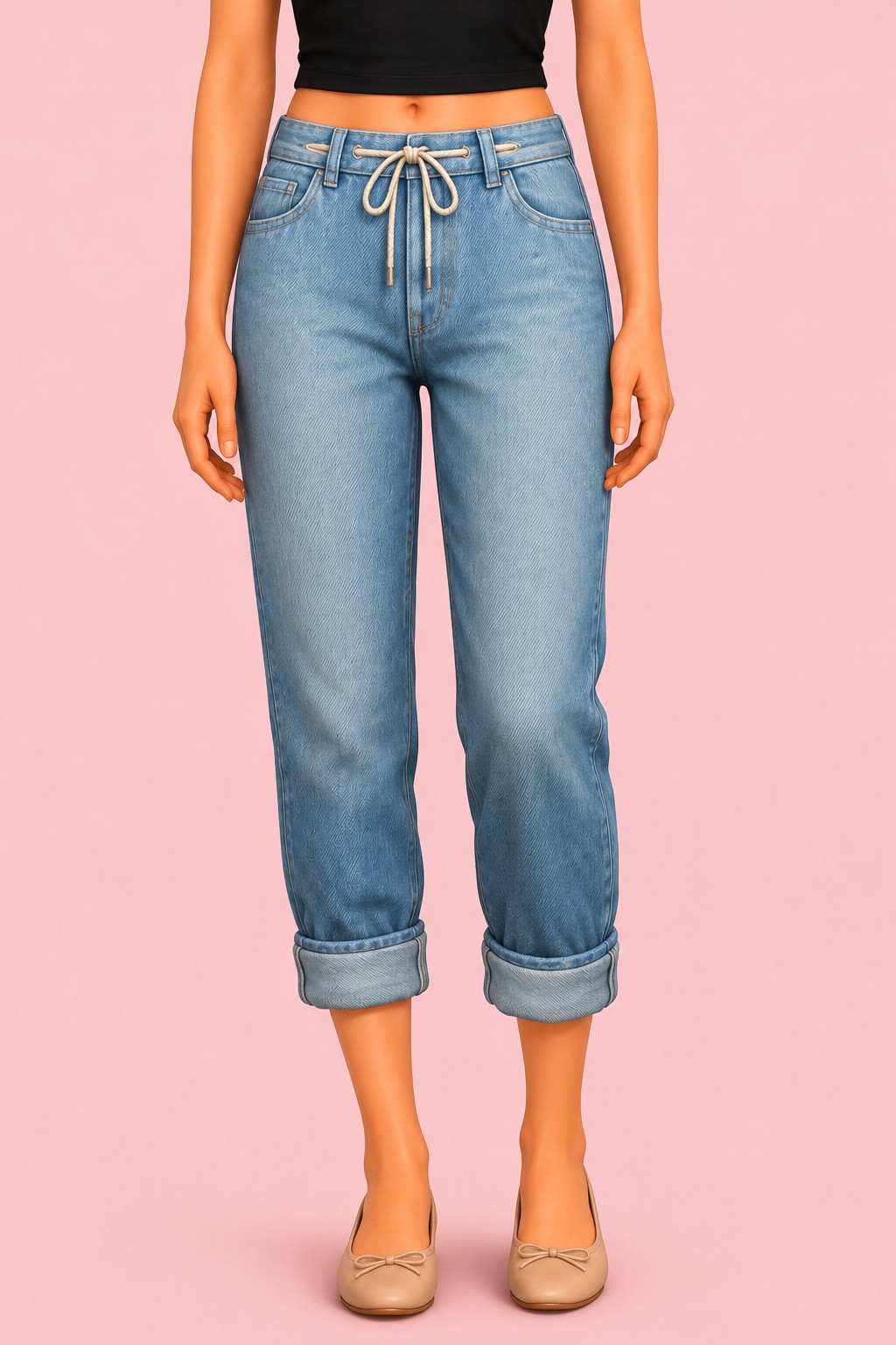 old jeans custom content (CC) for Sims 4 by okruee