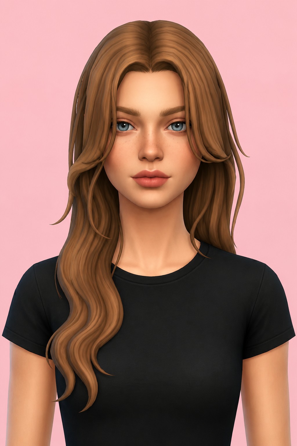 rihannon hair custom content (CC) for Sims 4 by okruee