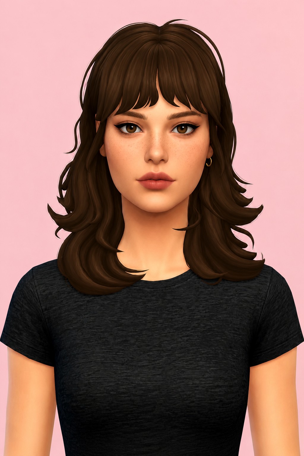 rin hair custom content (CC) for Sims 4 by okruee