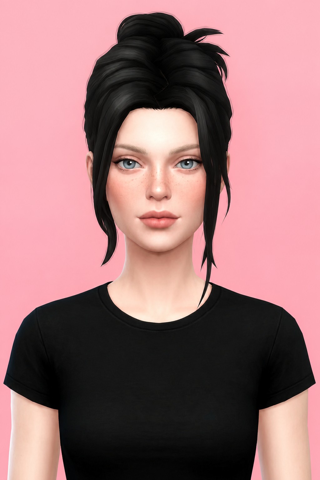 signy hair custom content (CC) for Sims 4 by okruee