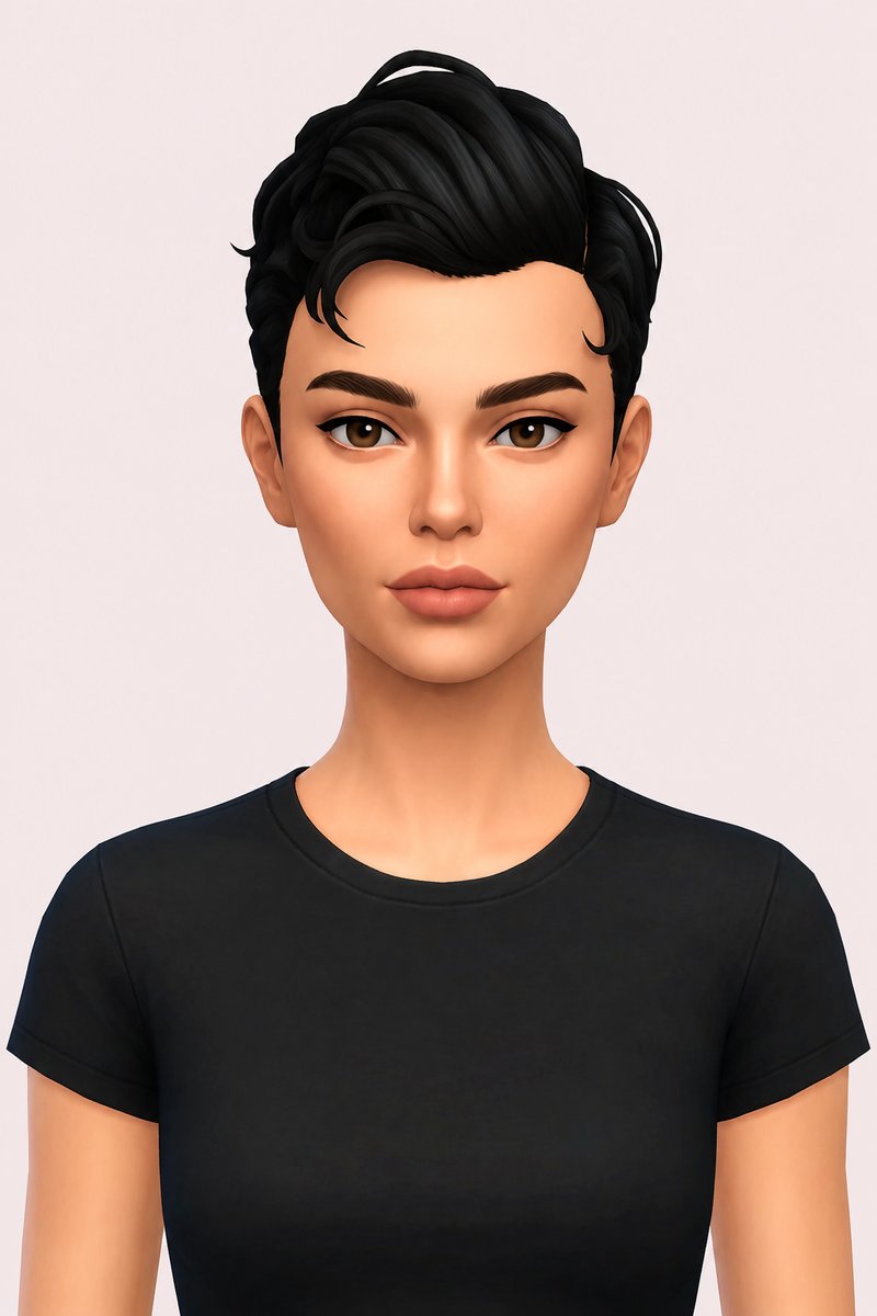 sylvester hair custom content (CC) for Sims 4 by okruee