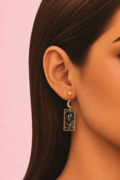 tarot earrings custom content (CC) for Sims 4 by okruee