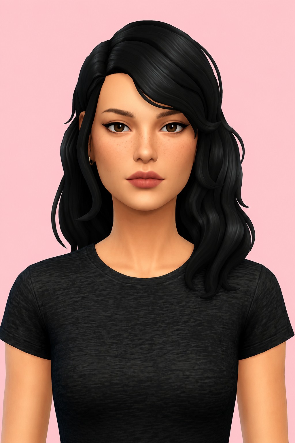 valerie hair custom content (CC) for Sims 4 by okruee