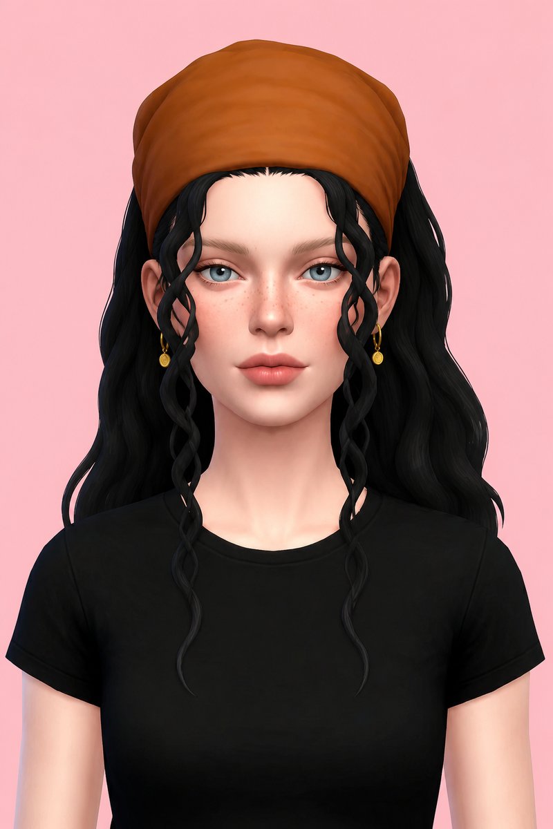 venus hair custom content (CC) for Sims 4 by okruee