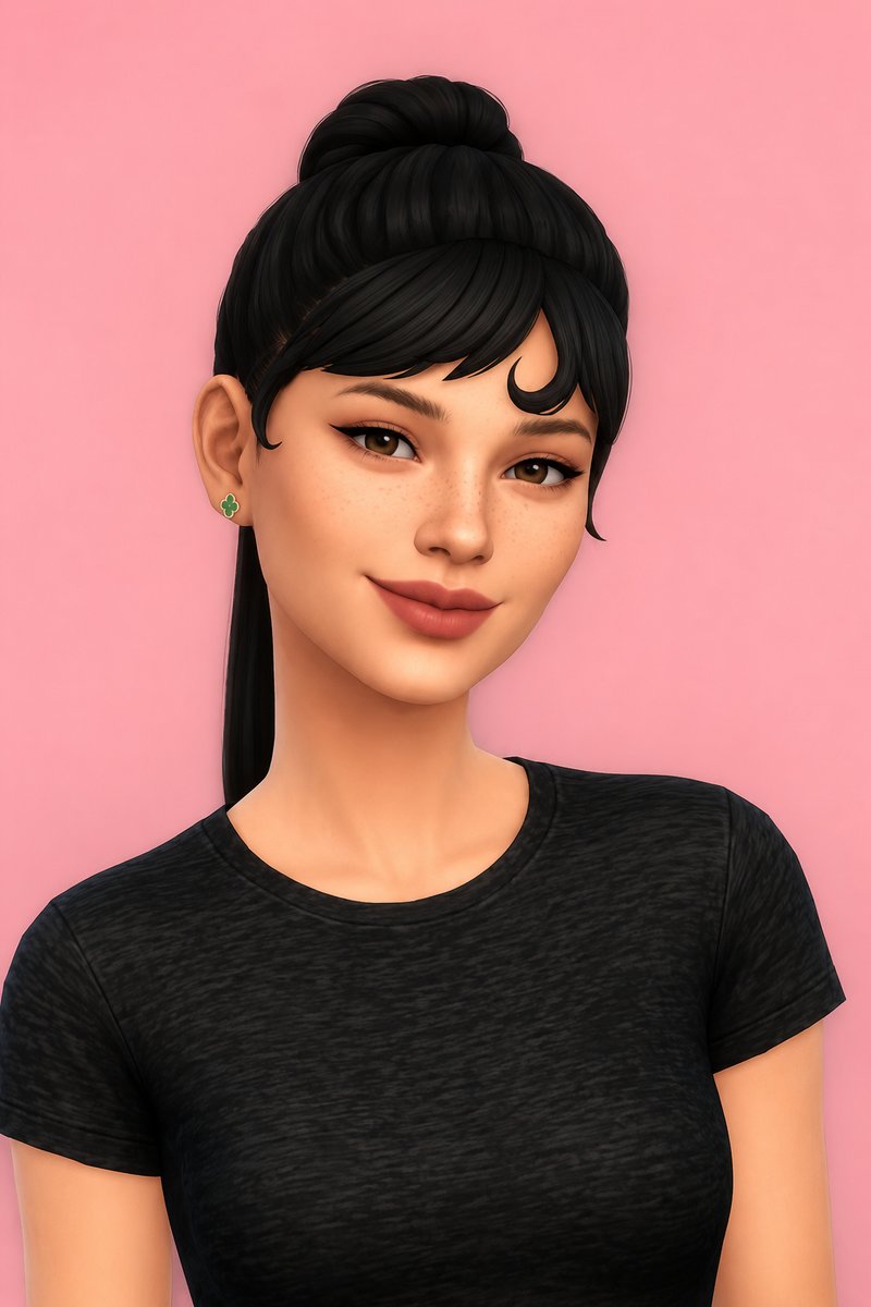 zoë hair custom content (CC) for Sims 4 by okruee