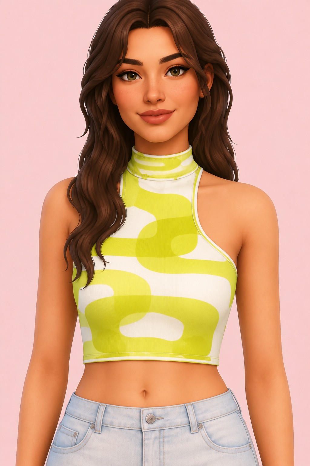 Vienna Top custom content (CC) for Sims 4 by okruee