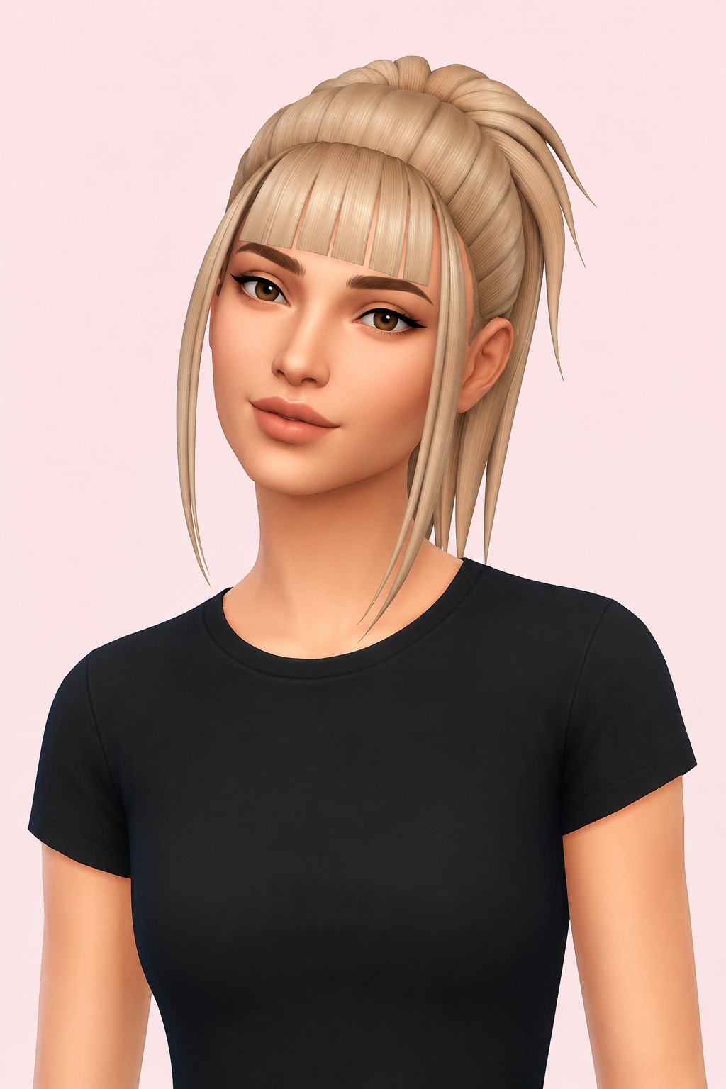 Fiorella Hair custom content (CC) for Sims 4 by clumsyalien