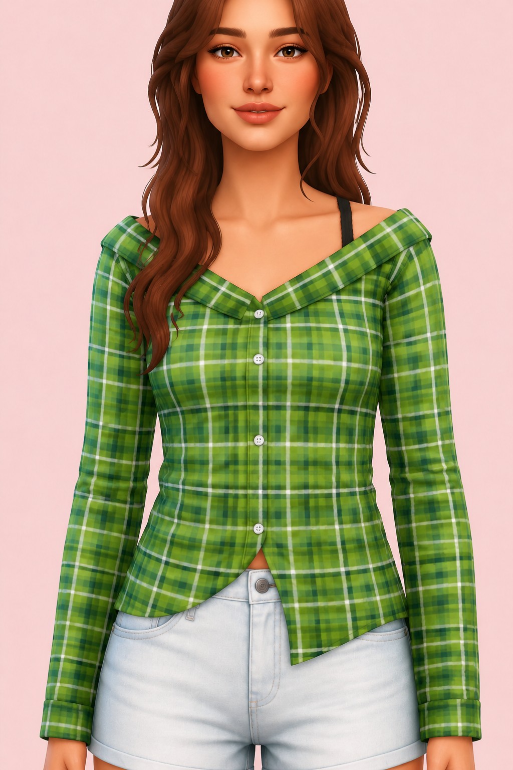 Briar Shirt custom content (CC) for Sims 4 by clumsyalien