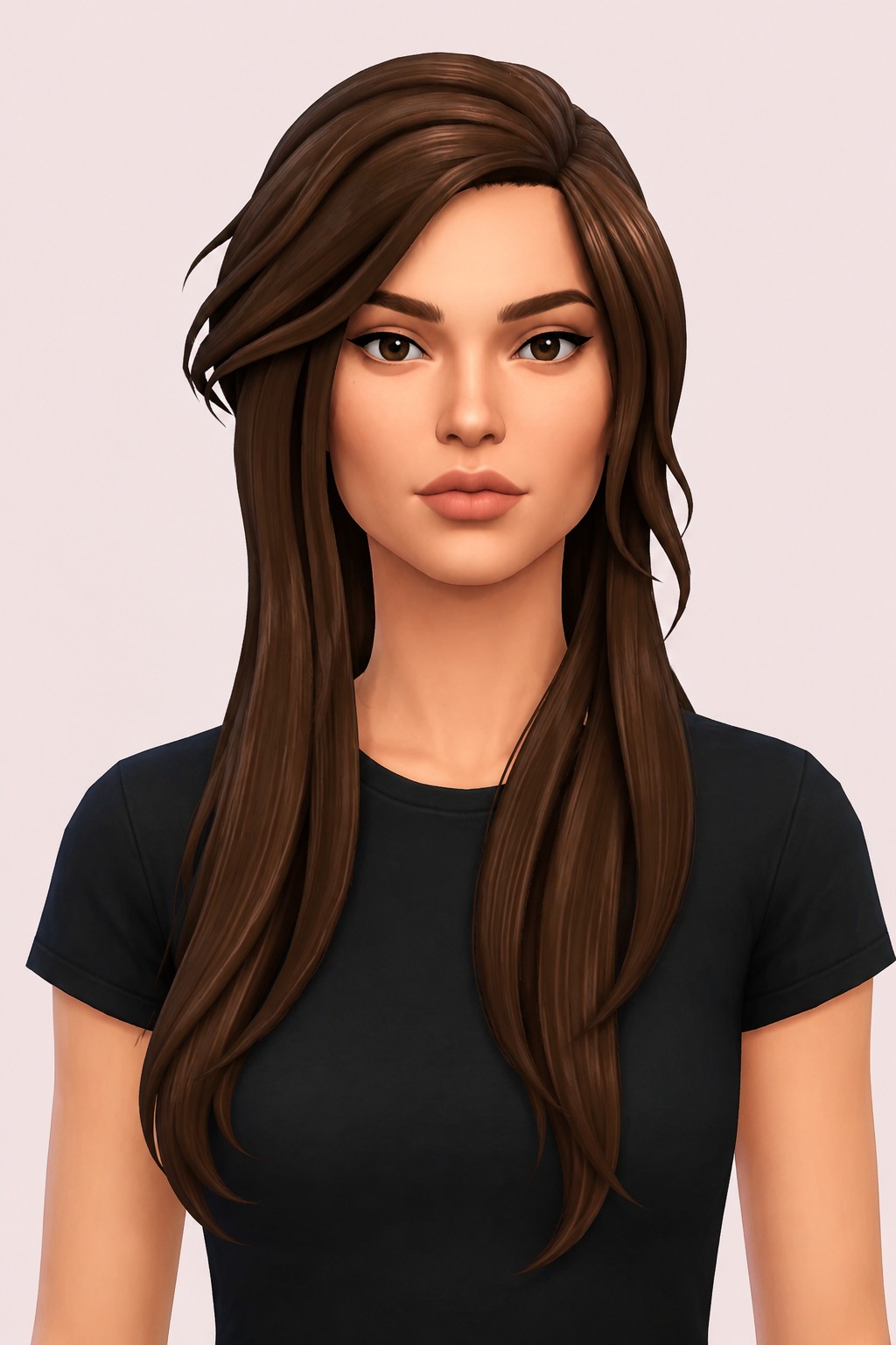 Cambrie Hair custom content (CC) for Sims 4 by clumsyalien
