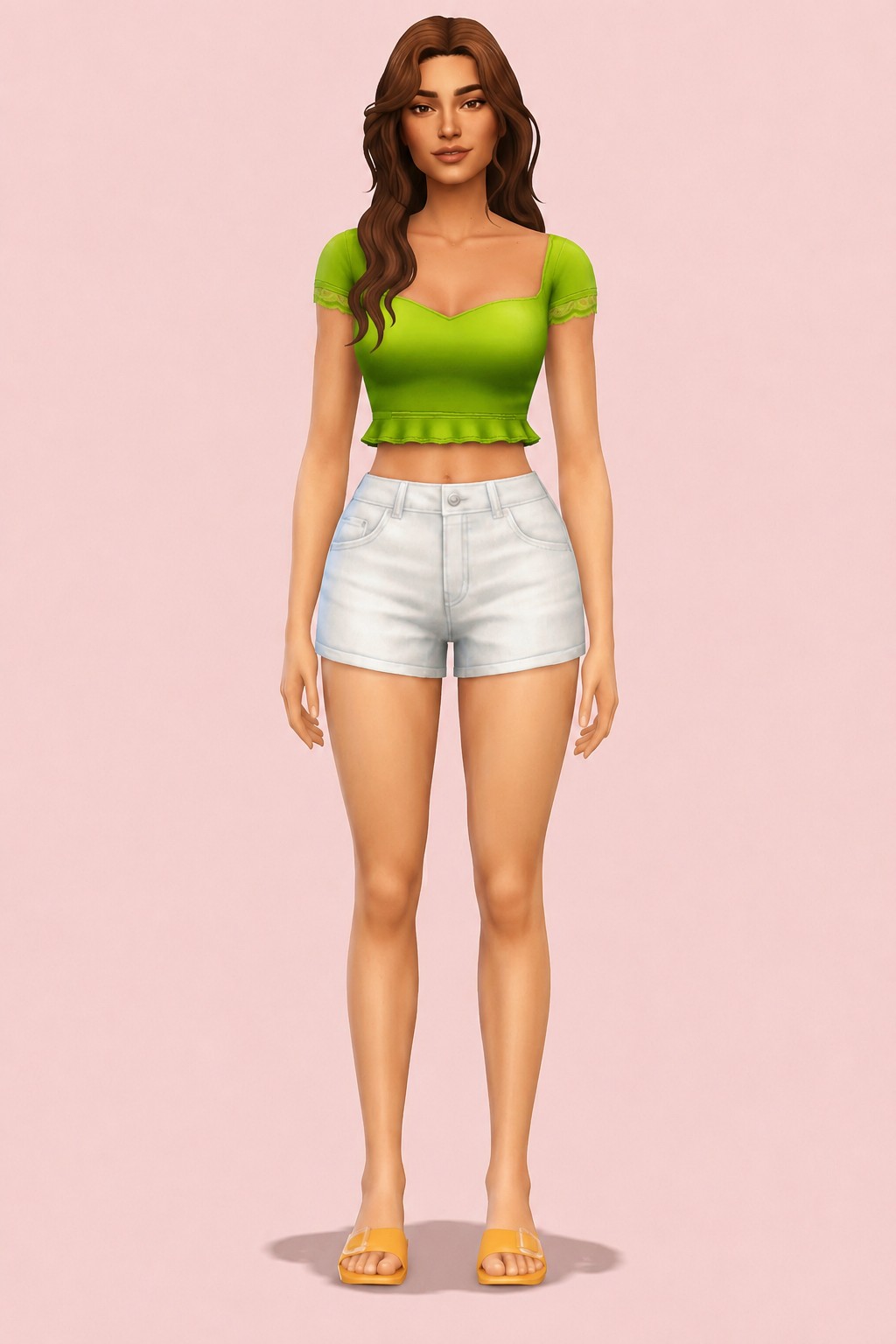 Lainey Blouse custom content (CC) for Sims 4 by clumsyalien