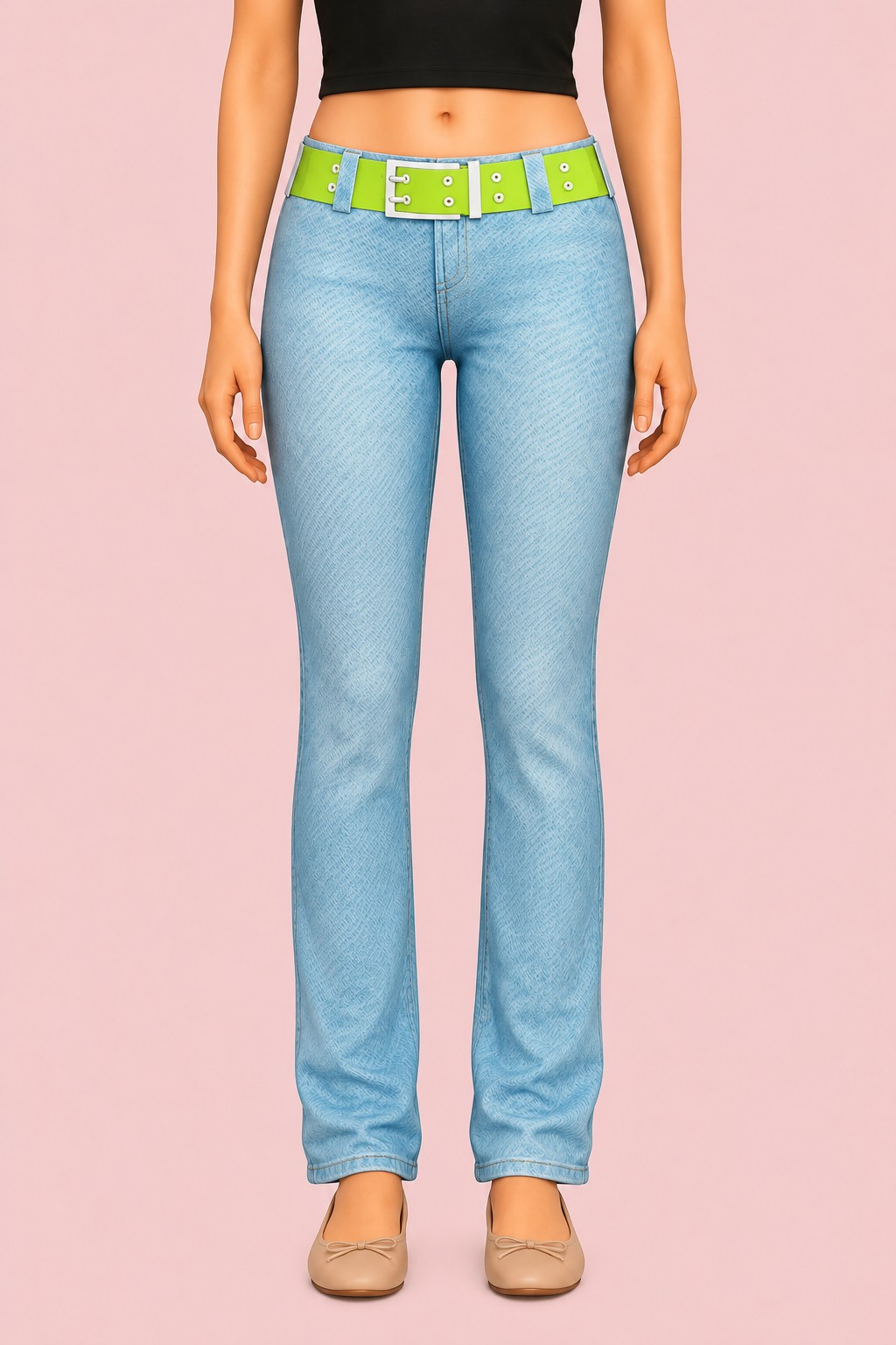 Allyson Jeans custom content (CC) for Sims 4 by clumsyalien