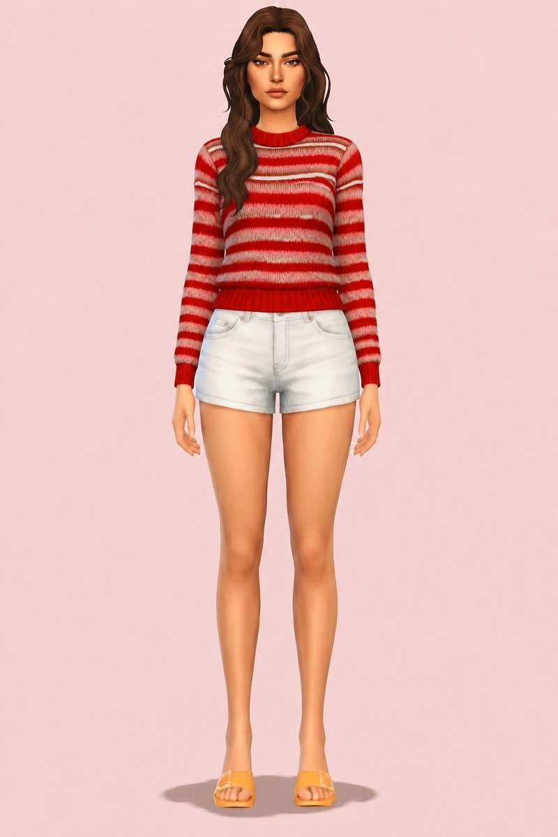 Coco Sweater custom content (CC) for Sims 4 by clumsyalien
