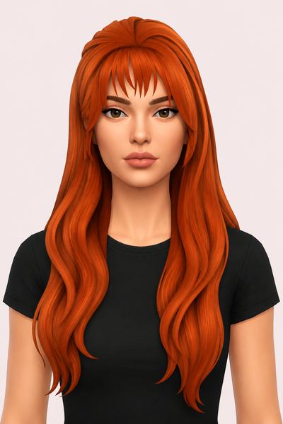 Miriel Hair custom content (CC) for Sims 4 by clumsyalien