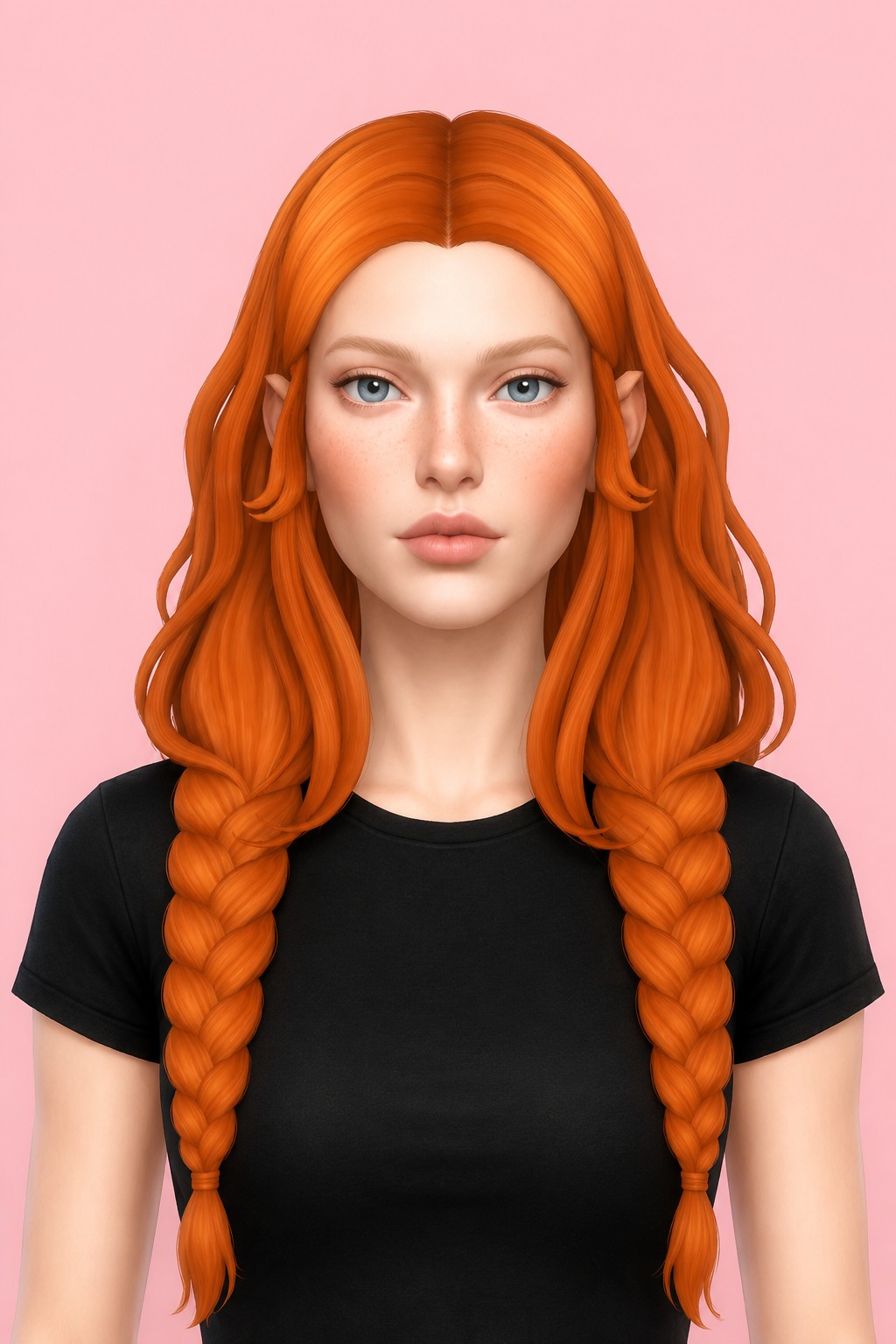 Gwyneth Hair custom content (CC) for Sims 4 by clumsyalien
