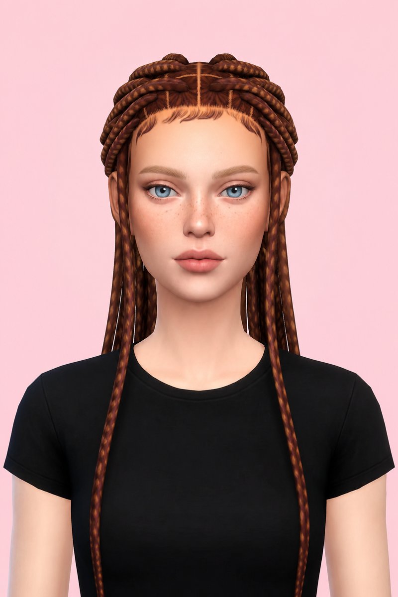 Ione Hair custom content (CC) for Sims 4 by clumsyalien