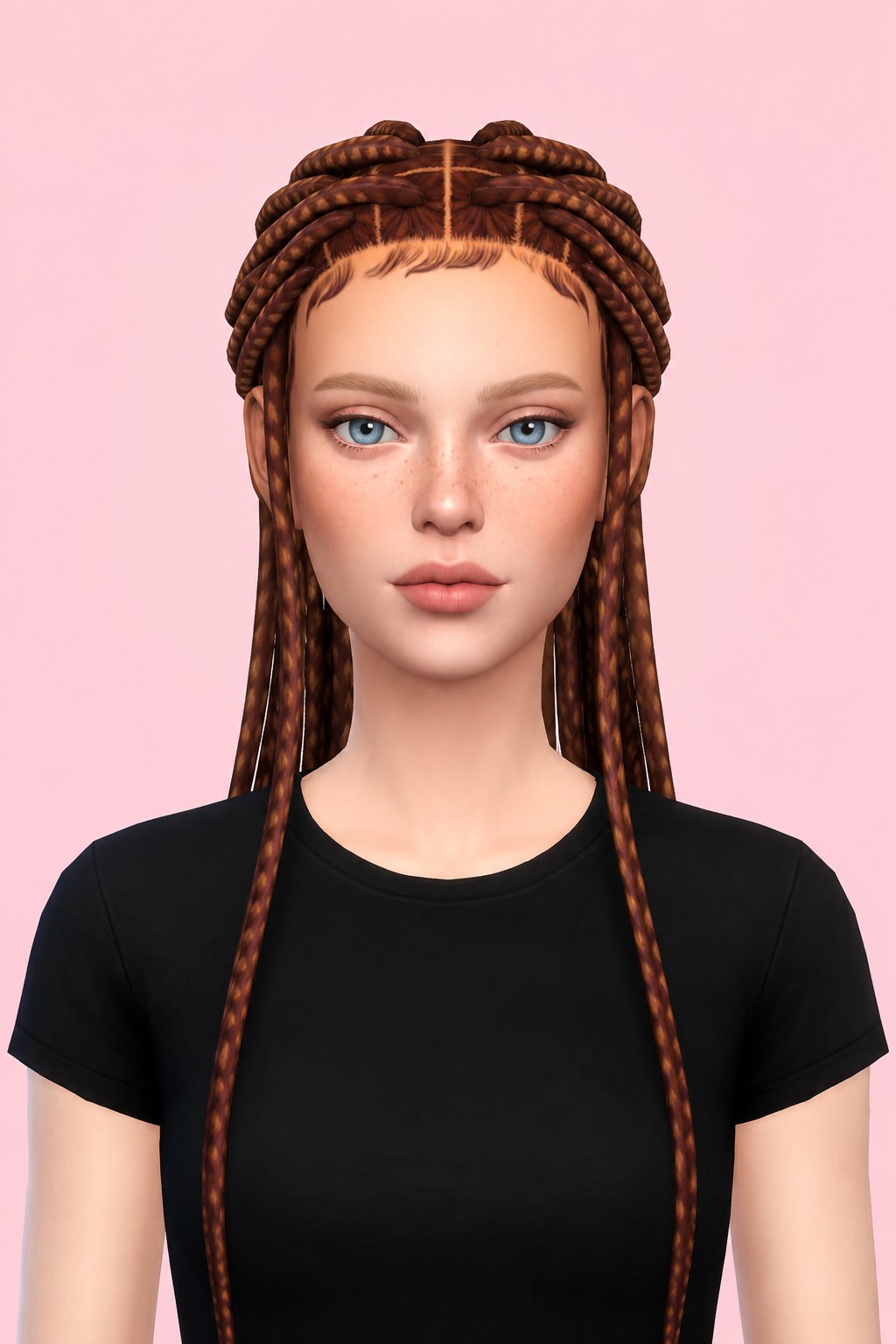 Ione Hair custom content (CC) for Sims 4 by clumsyalien