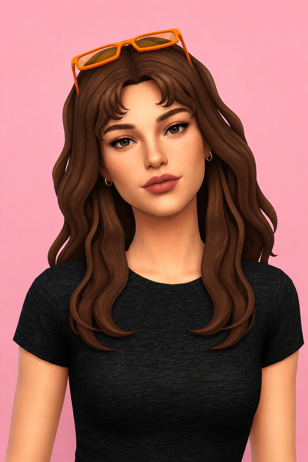 Mattea Hair custom content (CC) for Sims 4 by clumsyalien