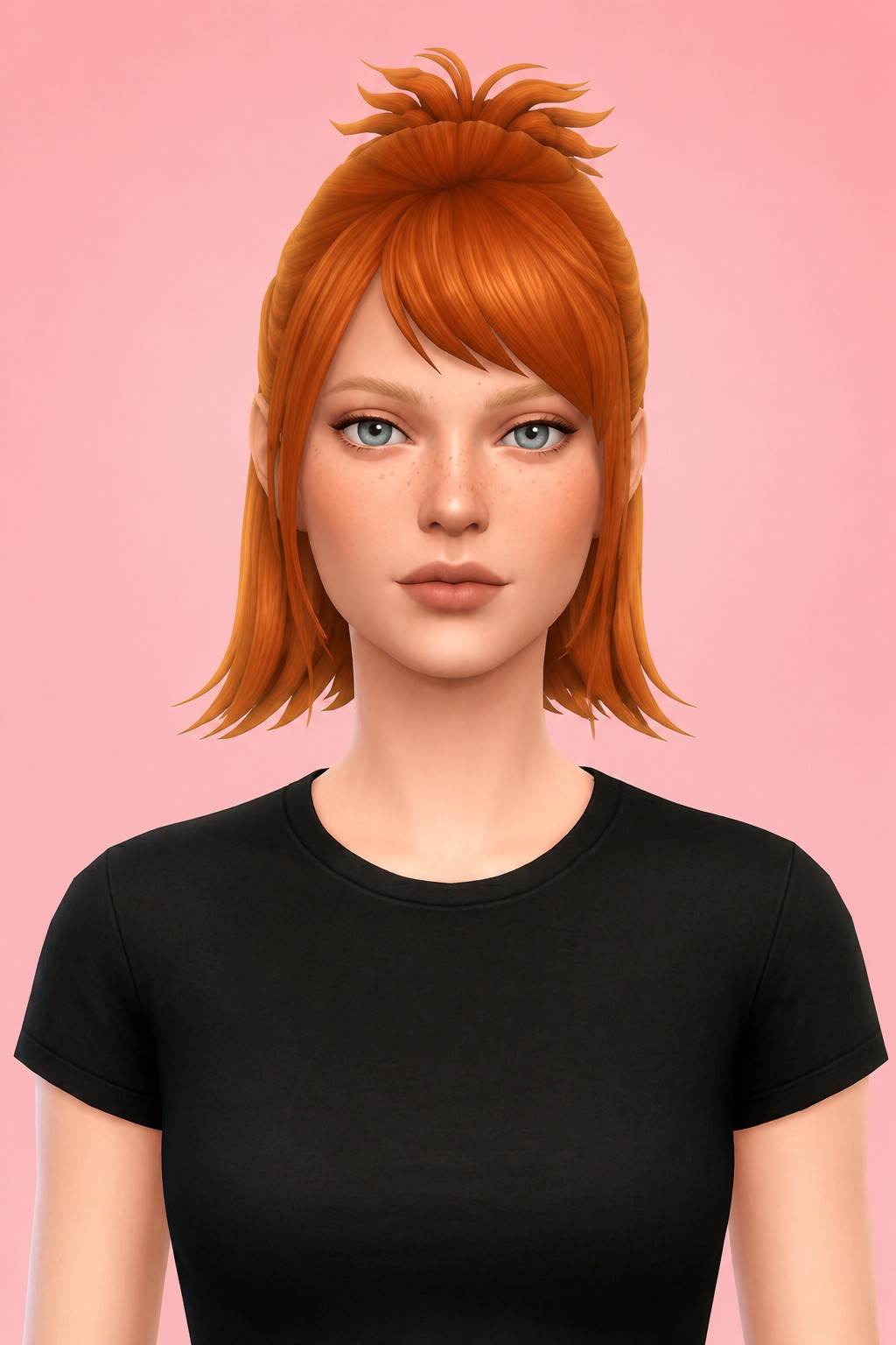 Amatheia Hair custom content (CC) for Sims 4 by clumsyalien
