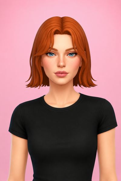 Naia Hair custom content (CC) for Sims 4 by clumsyalien