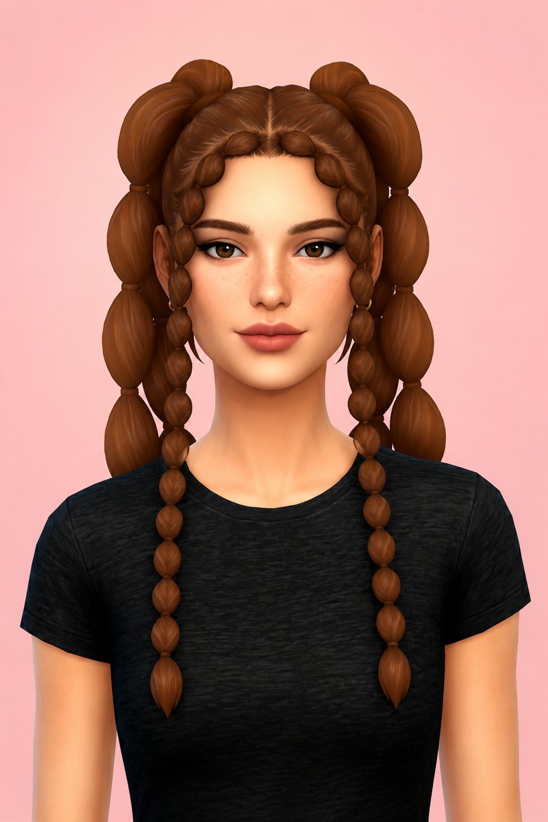 Stacy Hair custom content (CC) for Sims 4 by clumsyalien