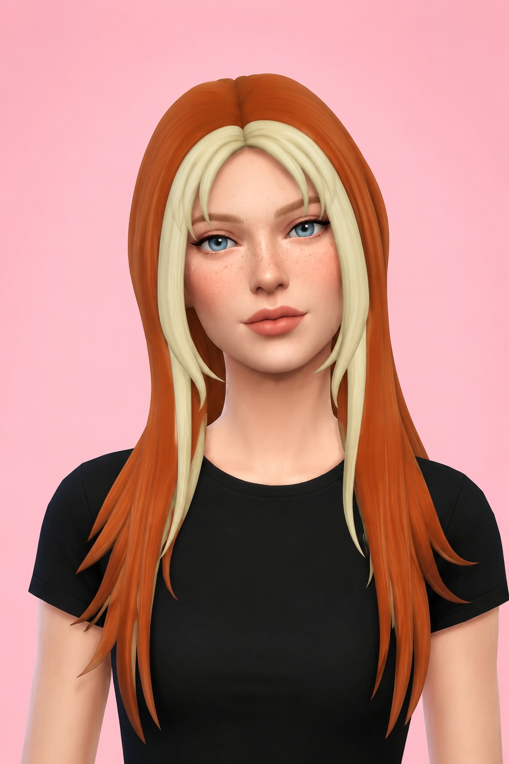 Emma Hair custom content (CC) for Sims 4 by clumsyalien