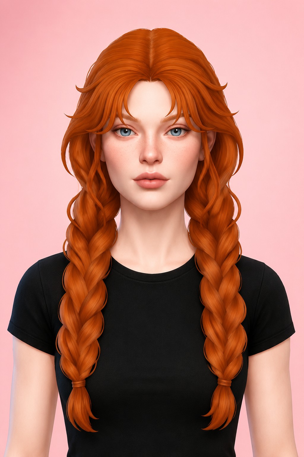 Faye Hair custom content (CC) for Sims 4 by clumsyalien