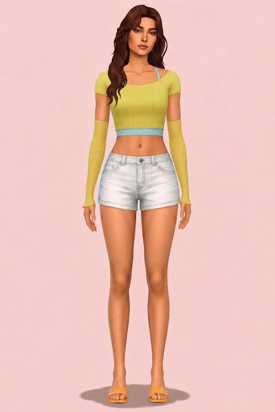 Lottie Top custom content (CC) for Sims 4 by clumsyalien