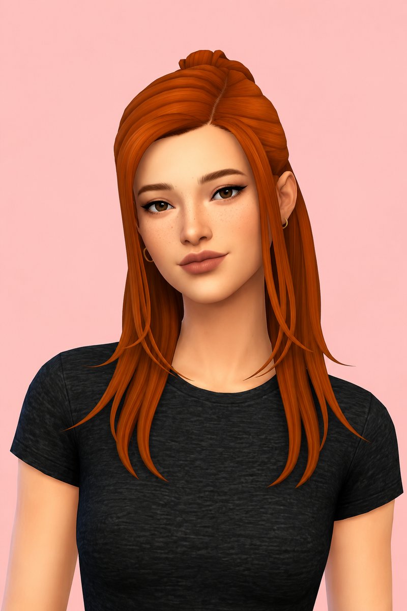 Elowyn Hair custom content (CC) for Sims 4 by clumsyalien
