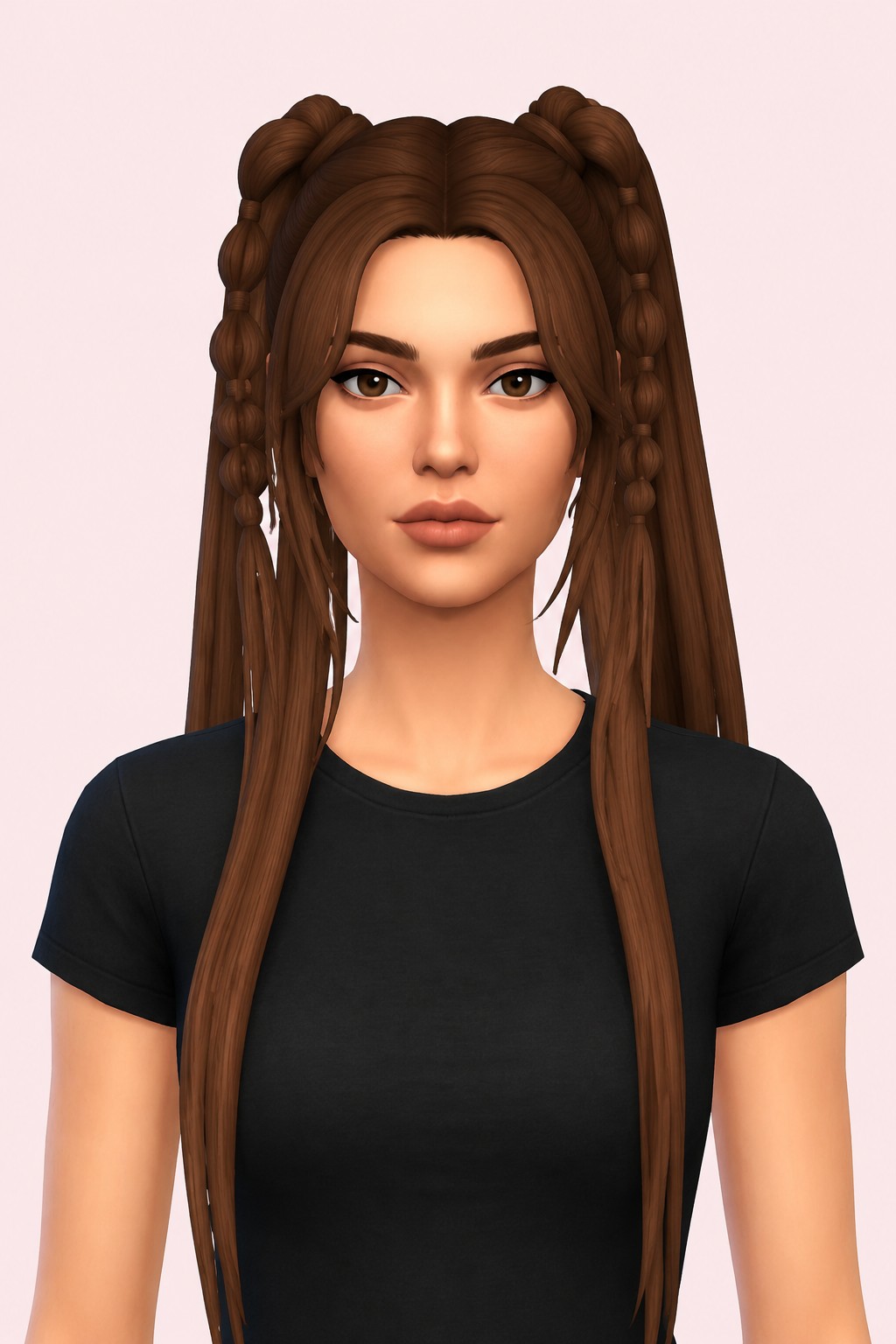 Charlotte Hair custom content (CC) for Sims 4 by clumsyalien