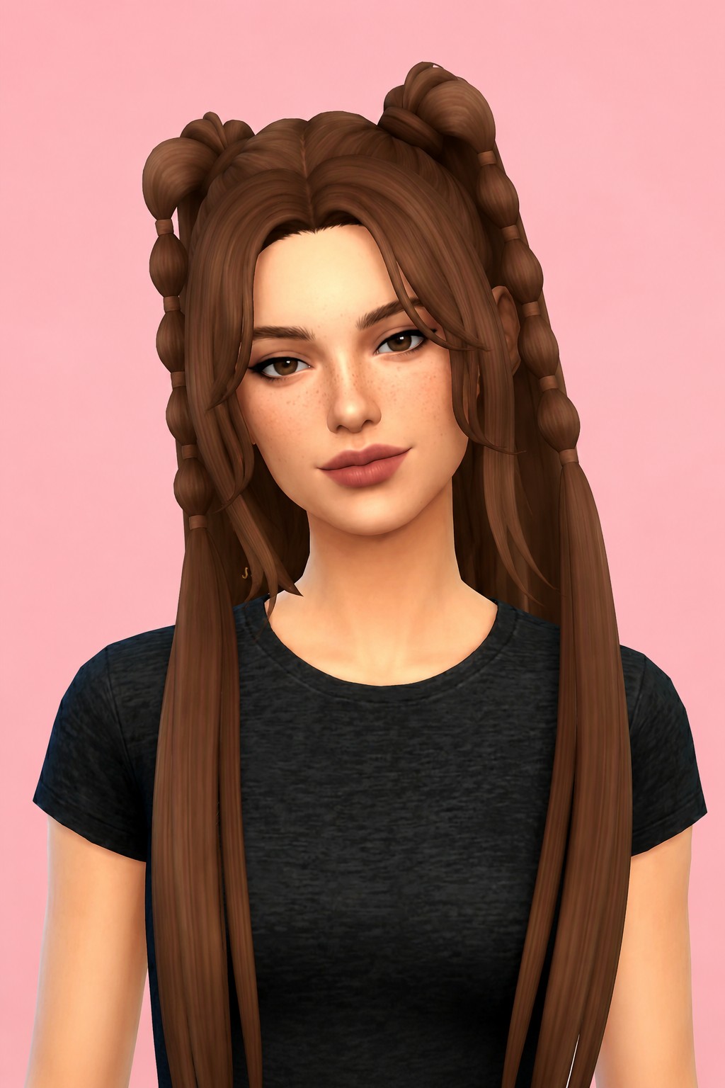 Flan Hair custom content (CC) for Sims 4 by clumsyalien