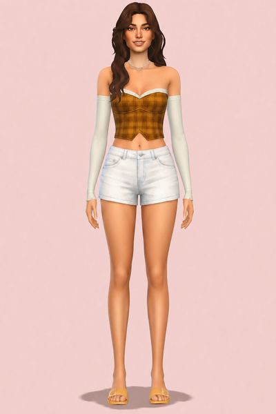 Meringue Blouse custom content (CC) for Sims 4 by clumsyalien