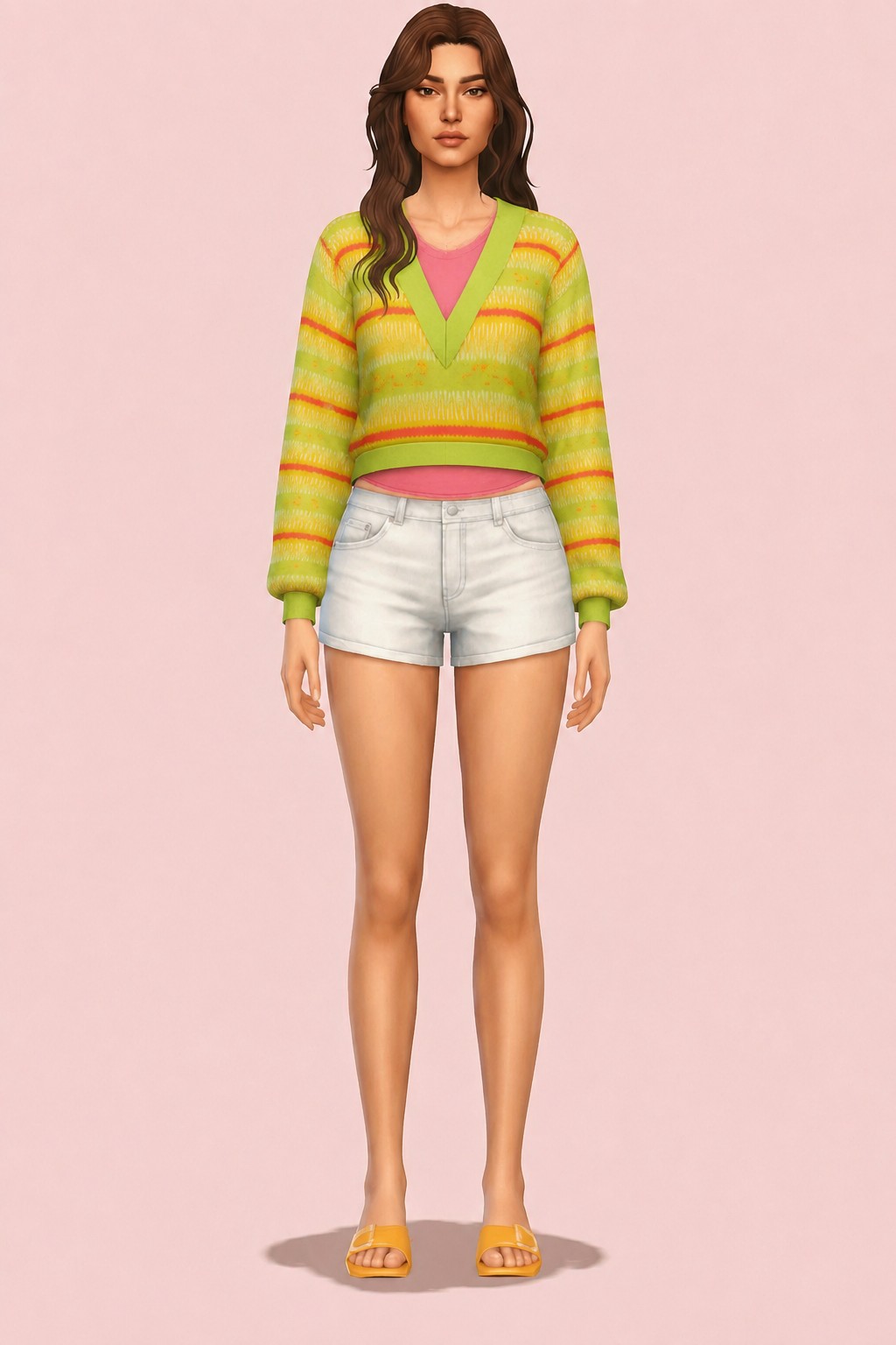 Hayley Sweater custom content (CC) for Sims 4 by clumsyalien