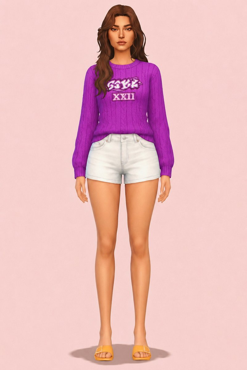 Peggy Sweater custom content (CC) for Sims 4 by clumsyalien