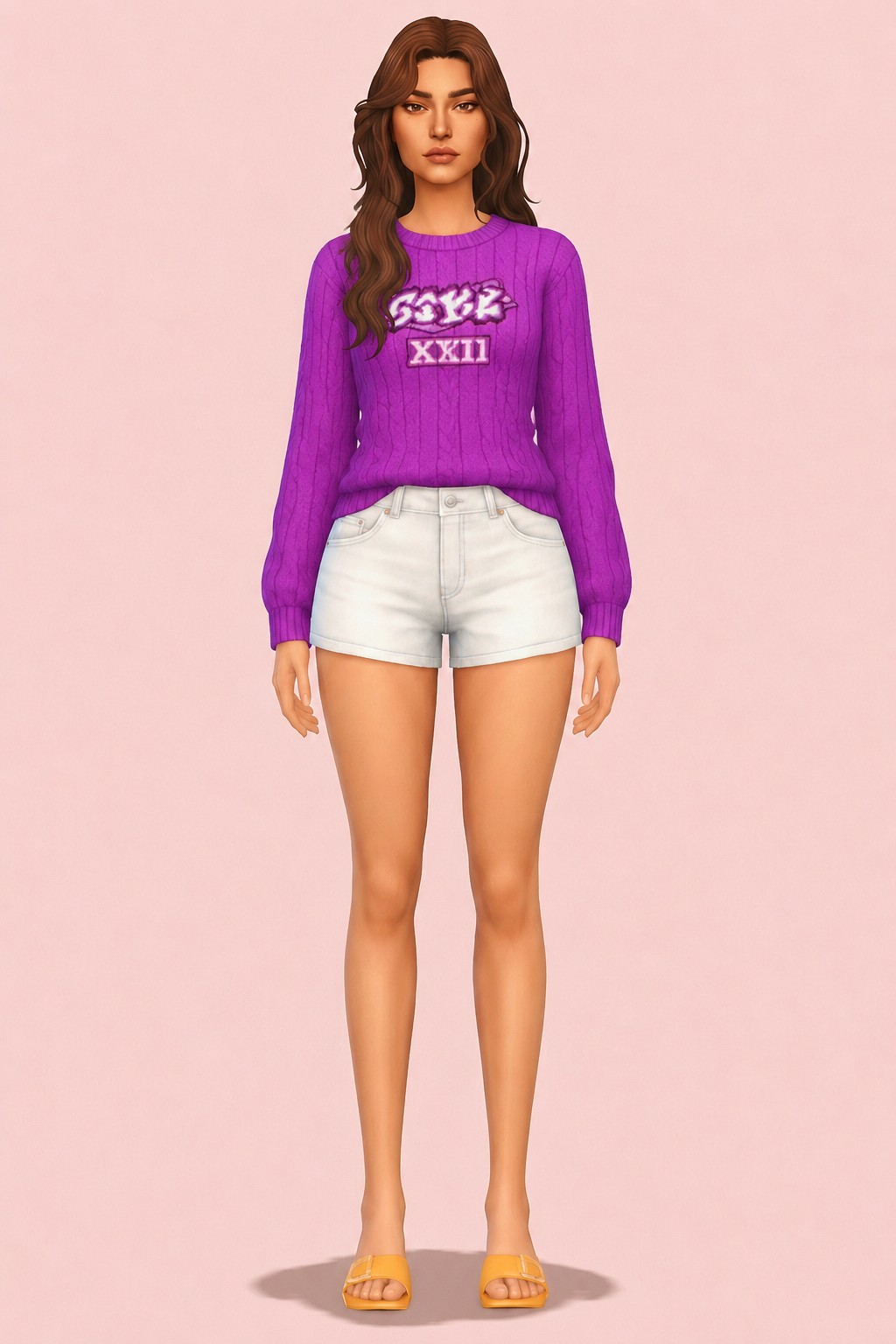 Peggy Sweater custom content (CC) for Sims 4 by clumsyalien