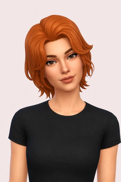 Evie Hair custom content (CC) for Sims 4 by clumsyalien