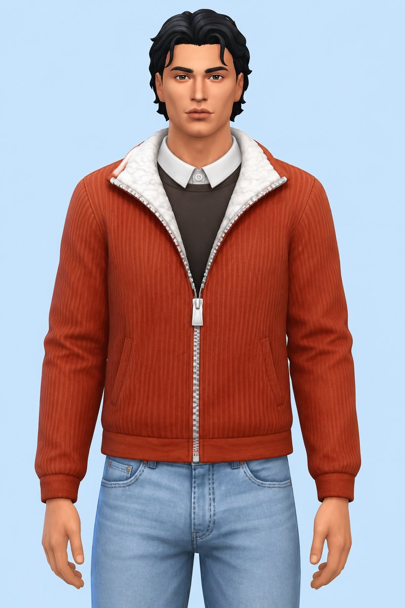 Frederic Jacket custom content (CC) for Sims 4 by clumsyalien