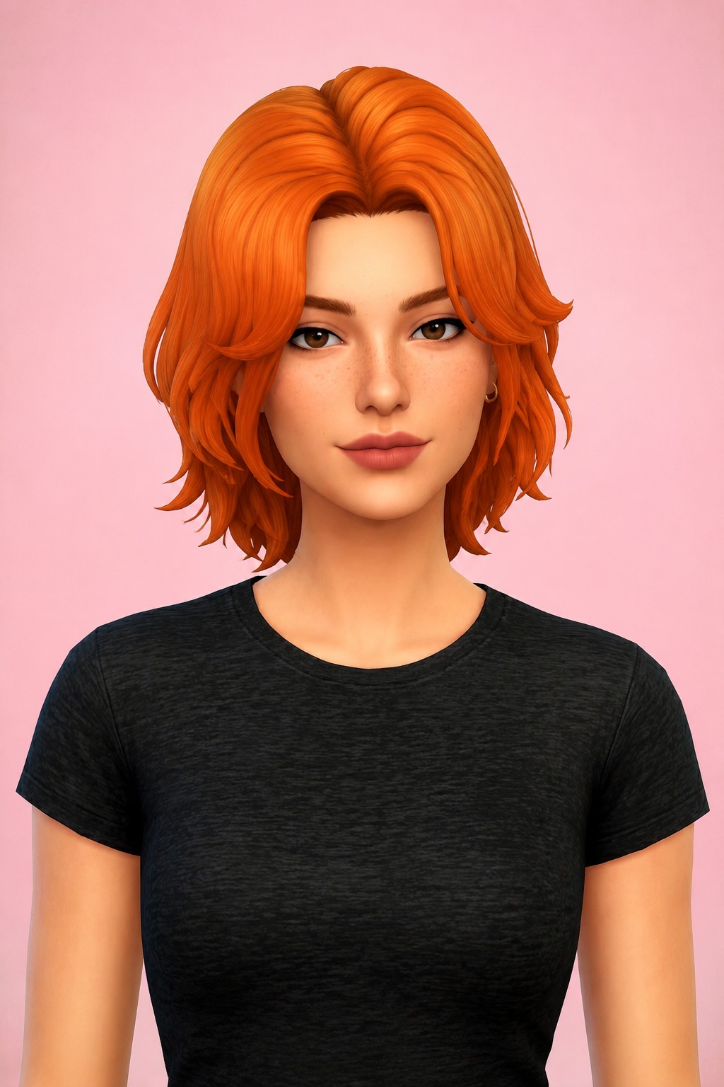 Mia Hair custom content (CC) for Sims 4 by clumsyalien